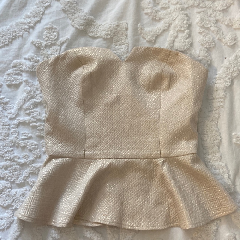 Gold Amanda Uprichard top